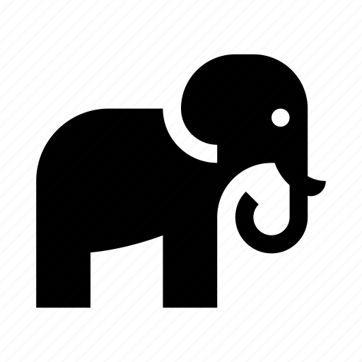 Elephant, mammal, animal, africa, wildlife, zoo icon - Download on Iconfinder