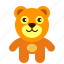 bear, brown, teddy 