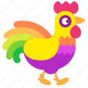 cock, chicken