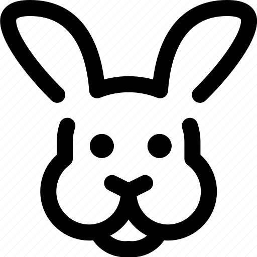 Face, pets, animals, ears, bunny, hare, rabbit icon - Download on Iconfinder