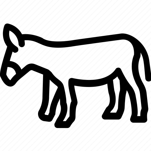 Animal, ass, donkey, mule, okapi icon - Download on Iconfinder