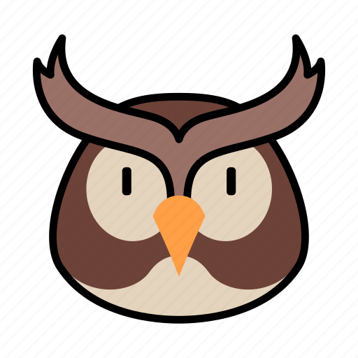 Owl, bird, animal, head, cute, mammal, zoo icon - Download on Iconfinder