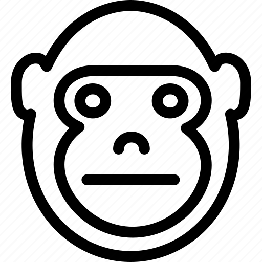Gorilla, creative, grid, shape, forest, jungle, line icon - Download on Iconfinder