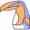 ramphastidae, toucan, keel bird, creature, ramphastidae icon