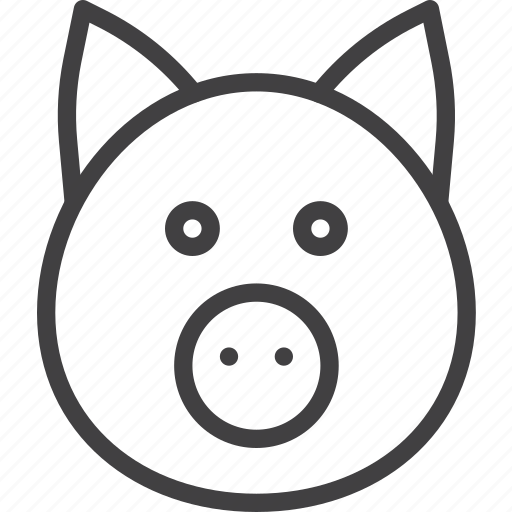 Head, pig, porcine, pork icon - Download on Iconfinder