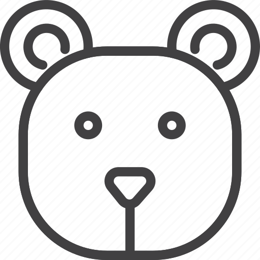 Bear, head, predator icon - Download on Iconfinder