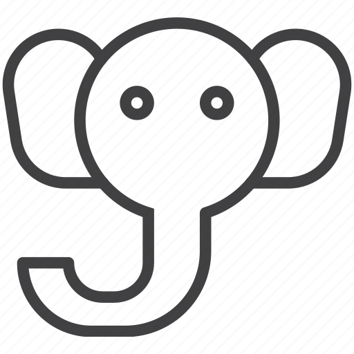 Animal, elephant, head, wildlife icon - Download on Iconfinder