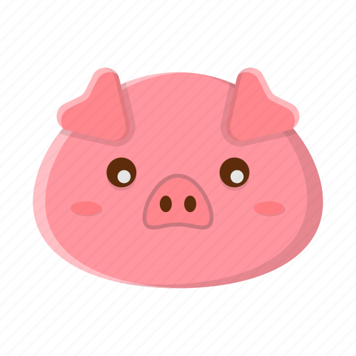 Animal, cute, face, pig, pink icon - Download on Iconfinder