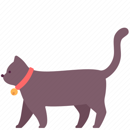 Animal, cat, domestic, fur, kitten, pet, tail icon - Download on Iconfinder