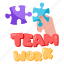 puzzle pieces, jigsaw game, team collaboration, teamwork, collective work 