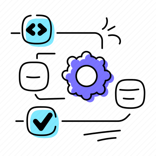 Flowchart, work process, process flow, logical diagram, process scheme icon - Download on Iconfinder