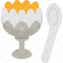 egg, cruet, cup, spoon, antique