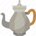 teapot, coffee, kitchen, antique, silver