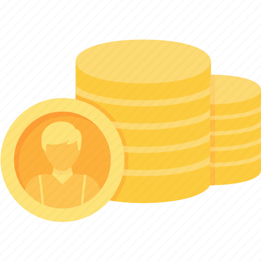 Coins, coin, money, stack, stacked icon - Download on Iconfinder