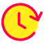 arrow, clock, reload, time 