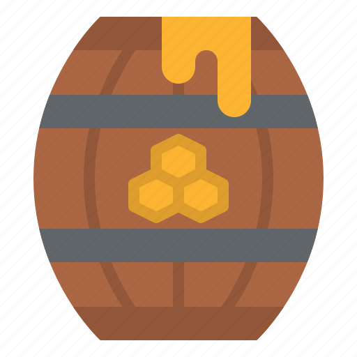 Honey, barrel, beekeeping, apiary icon - Download on Iconfinder