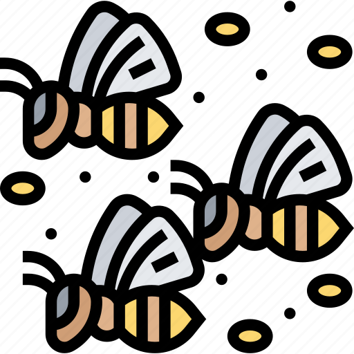 Bee, swarm, insect, colony, apiary icon - Download on Iconfinder