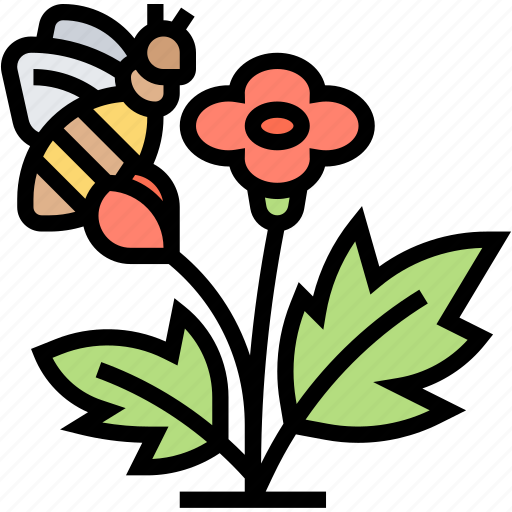 Botanical, garden, flower, bee, insect icon - Download on Iconfinder