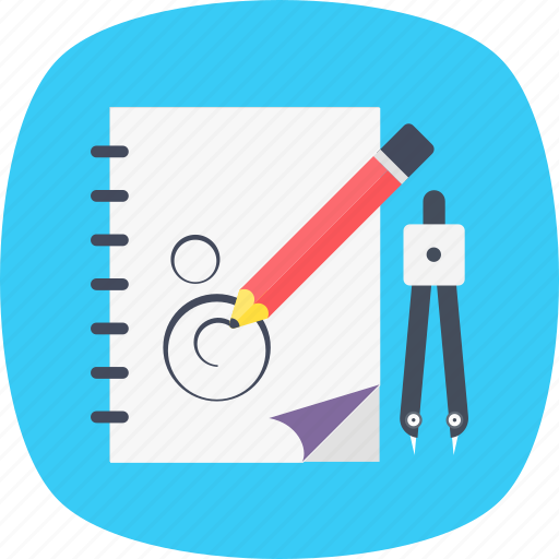 Art book, drafting, draftsmanship, drawing, sketchbook icon - Download on Iconfinder