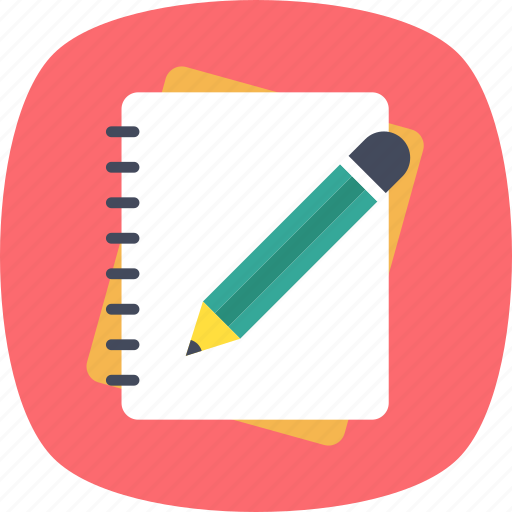 Editing, notebook, notes, pencil, writing icon - Download on Iconfinder