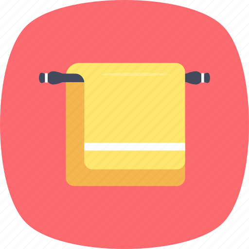 Bathing, fabric, hanger, towel, wiping icon - Download on Iconfinder