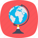 educational globe, geographic science, planet, universe concept, world map