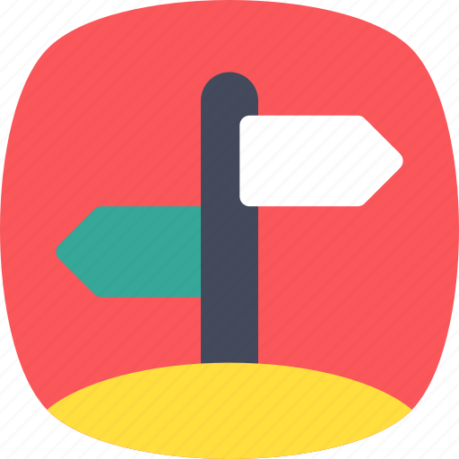 Directional arrows, directions, fingerpost, guidepost, signpost icon - Download on Iconfinder