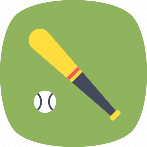 Baseball, baseball bat, game, sports, sports ball icon - Download on Iconfinder