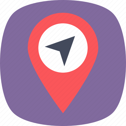 Gps, location pin, map pin, navigation, placeholder icon - Download on Iconfinder