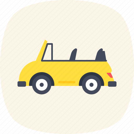 Automobile, convertible car, roofless car, sports car, transport icon - Download on Iconfinder
