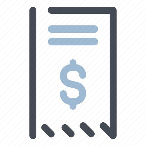 Dollar, finance, money, bill, payment, receipt, transaction icon - Download on Iconfinder