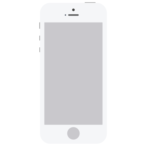Apple, ios, iphone5, mobile, phone, smartphone, white icon - Free download