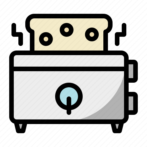 Bread, breakfast, cuisine, food, toaster icon - Download on Iconfinder
