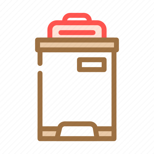 Trash, compactor, appliances, domestic, technology, refrigerator icon - Download on Iconfinder