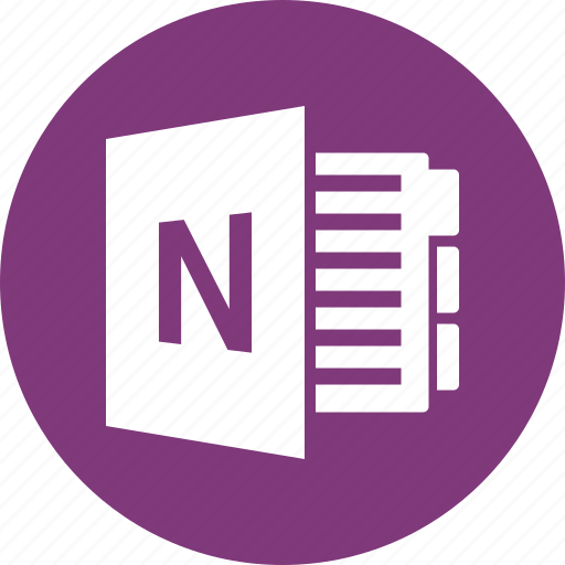 Notes, microsoft onenote, document, extension, format, file icon - Download on Iconfinder