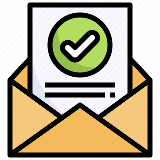 Letter, approve, check, sign, email icon - Download on Iconfinder