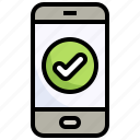 smartphone, approval, mobile, check, sign, tick