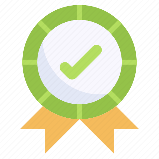 Badge, approved, check, sign, ribbon, tick icon - Download on Iconfinder