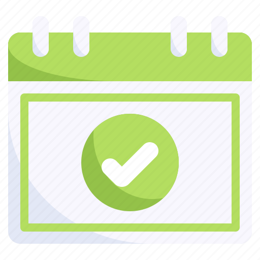 Calendar, check, sign, approved, tick, dates icon - Download on Iconfinder