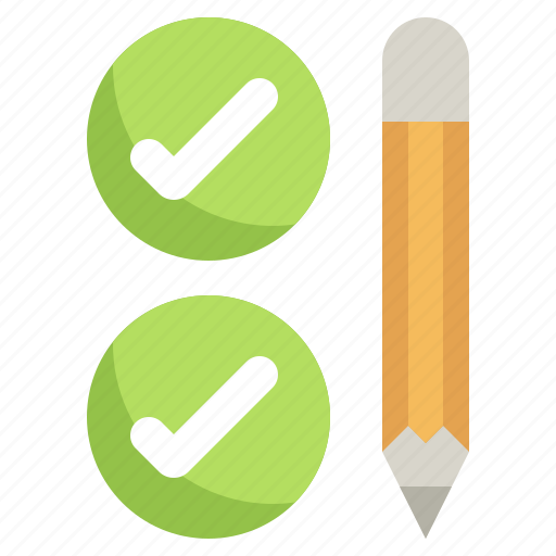 Check, list, checkbox, pencil, accountability icon - Download on Iconfinder