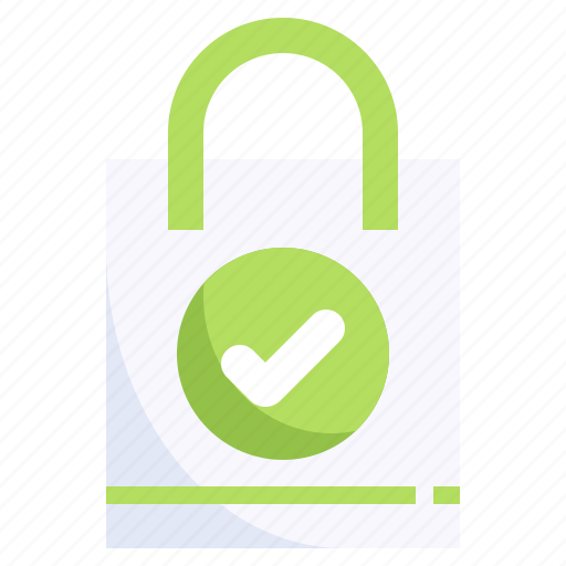 Shopping, bag, ecommerce, order, approve, tick icon - Download on Iconfinder
