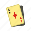 ace, card, casino, game, playing, poker, suit 