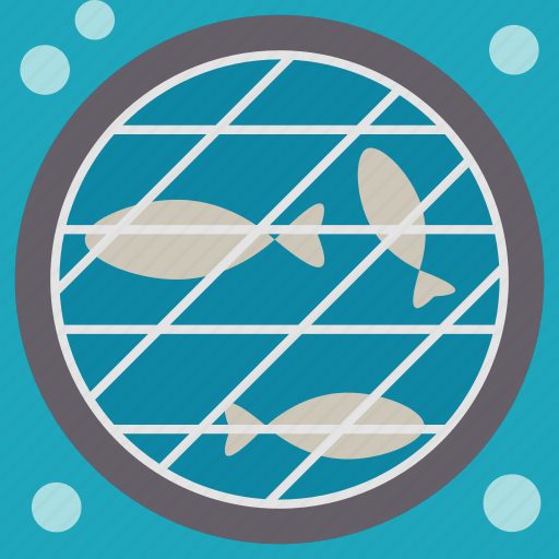 Mariculture, marine, aquaculture, fish, cage icon - Download on Iconfinder