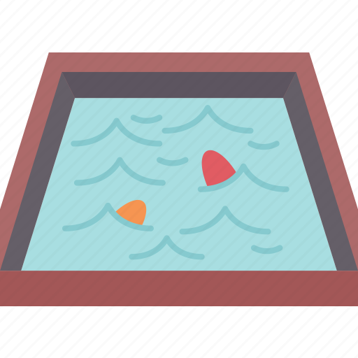 Pond, fish, pool, nursery, production icon - Download on Iconfinder