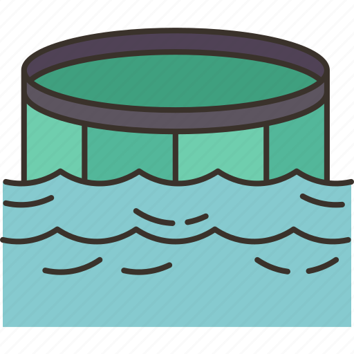Cage, fish, pool, farm, aquaculture icon - Download on Iconfinder