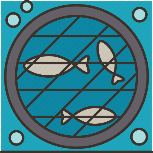 Mariculture, marine, aquaculture, fish, cage icon - Download on Iconfinder