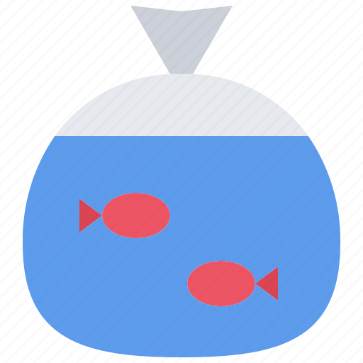 Bag, fish, water, pet, shop icon - Download on Iconfinder