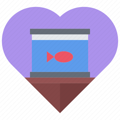 Aquarium, heart, love, fish, pet, shop icon - Download on Iconfinder