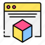 cube, geometry, box, browser, package, website 