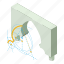 ancient, arch, construction, entrance, frame, isometric, object 
